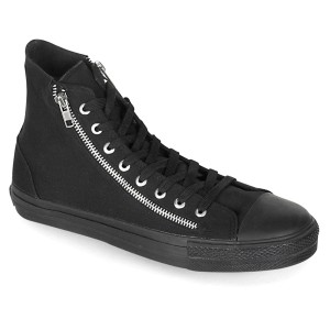 Men Demonia Deviant-106 Sneakers Black Canvas | QDL839674