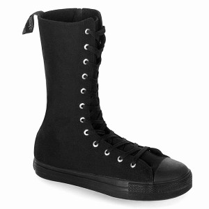 Men Demonia Deviant-201 Sneakers Black Canvas | WCR349670