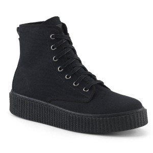 Men Demonia Sneeker-201 Sneakers Black Canvas | XFO153908