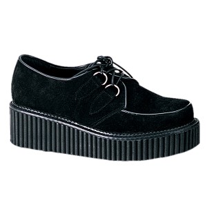 Women's Demonia Creeper-101 Creepers Shoes Black Suede | QFP734206