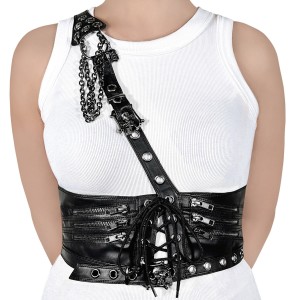 Women's Demonia Waist Harness Waist Harness Black | FNJ924305