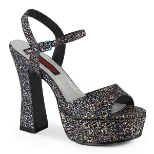 Women's Demonia Dolly-09 Sandals Black Multi Glitter | IYR452603