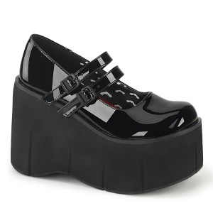 Women's Demonia Kera-08 Mary Janes Black Patent | SDU807231