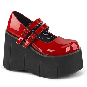 Women's Demonia Kera-08 Mary Janes Red Patent | UYH517694