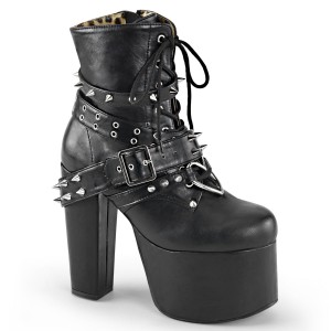 Women's Demonia Torment-700 Platform Boots Black Vegan Leather | SCF564801