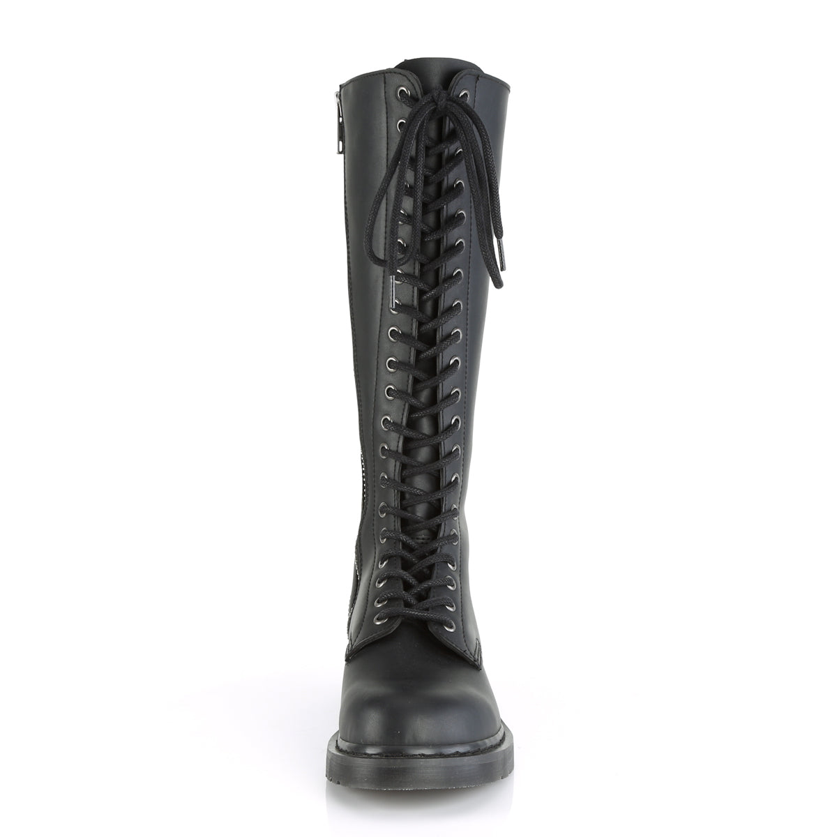 Men Demonia Bolt-400 Knee-high Boots Black Vegan Leather | VJW786492