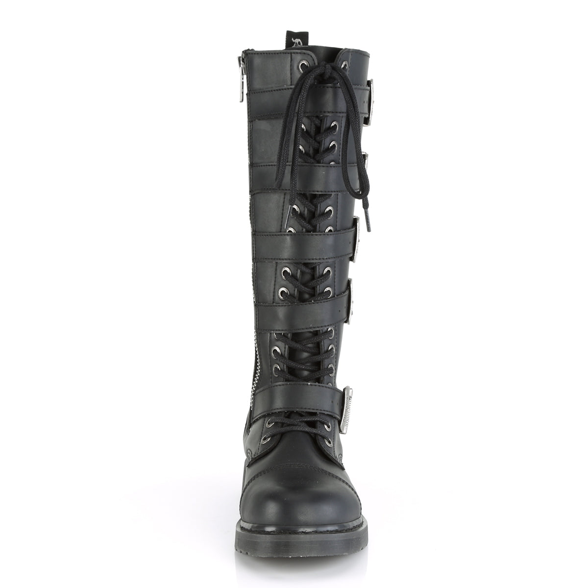 Men Demonia Bolt-425 Knee-high Boots Black Vegan Leather | PBE160345