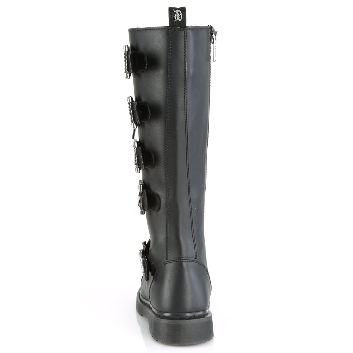 Men Demonia Bolt-425 Knee-high Boots Black Vegan Leather | PBE160345