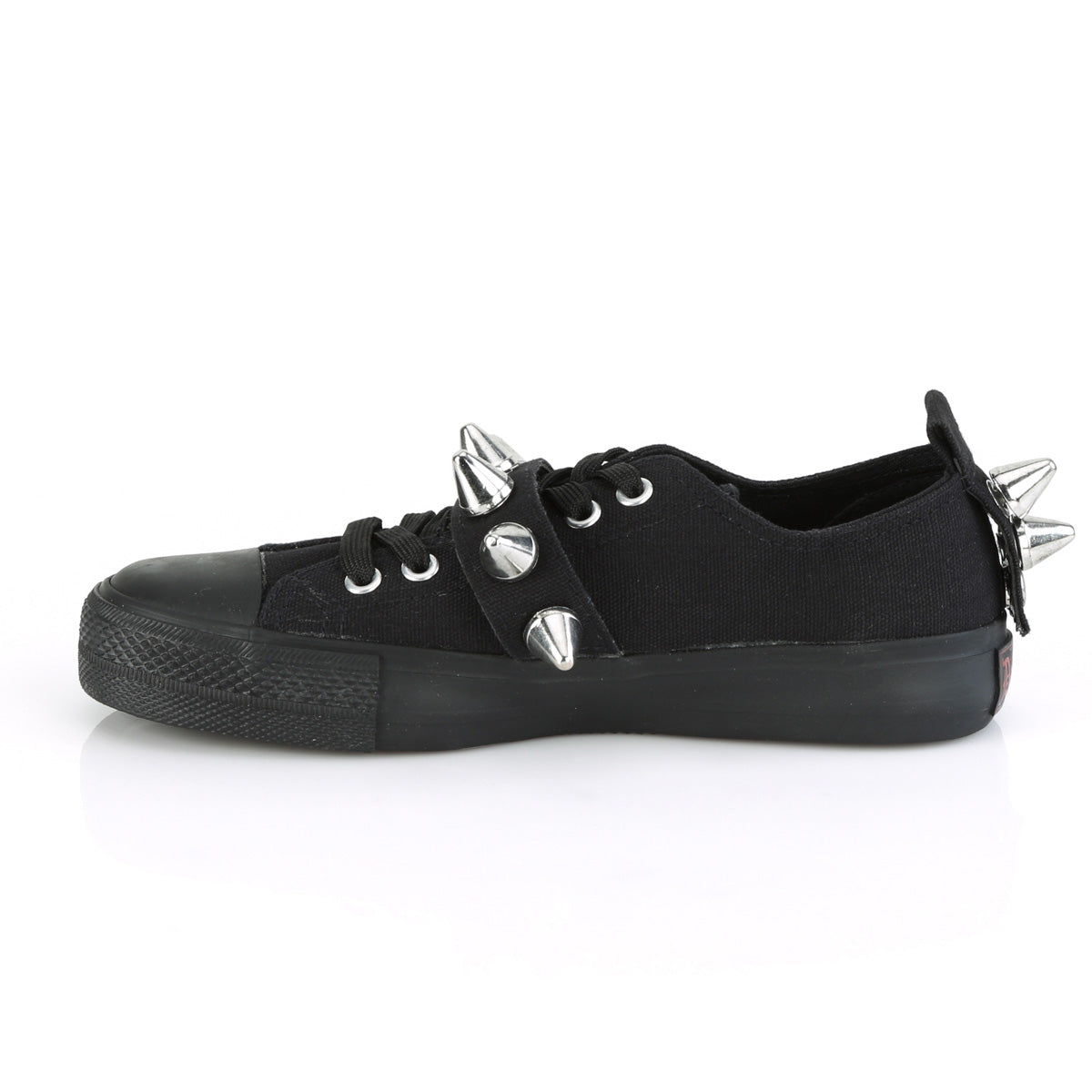 Men Demonia Deviant-04 Sneakers Black Canvas | TMJ345926