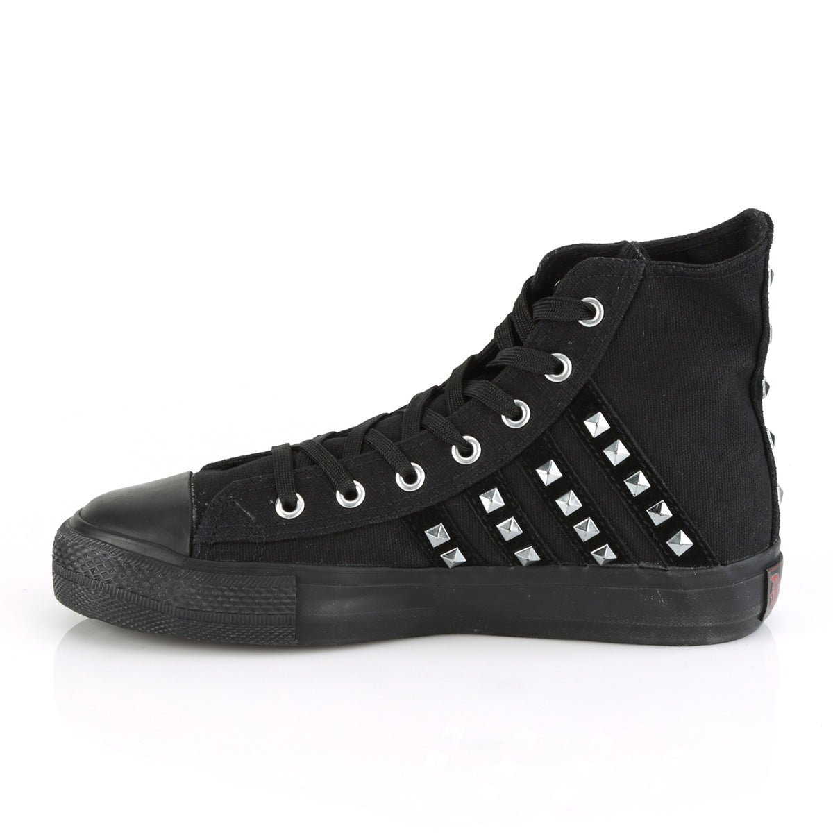 Men Demonia Deviant-103 Sneakers Black Canvas-Suede | WGQ836721