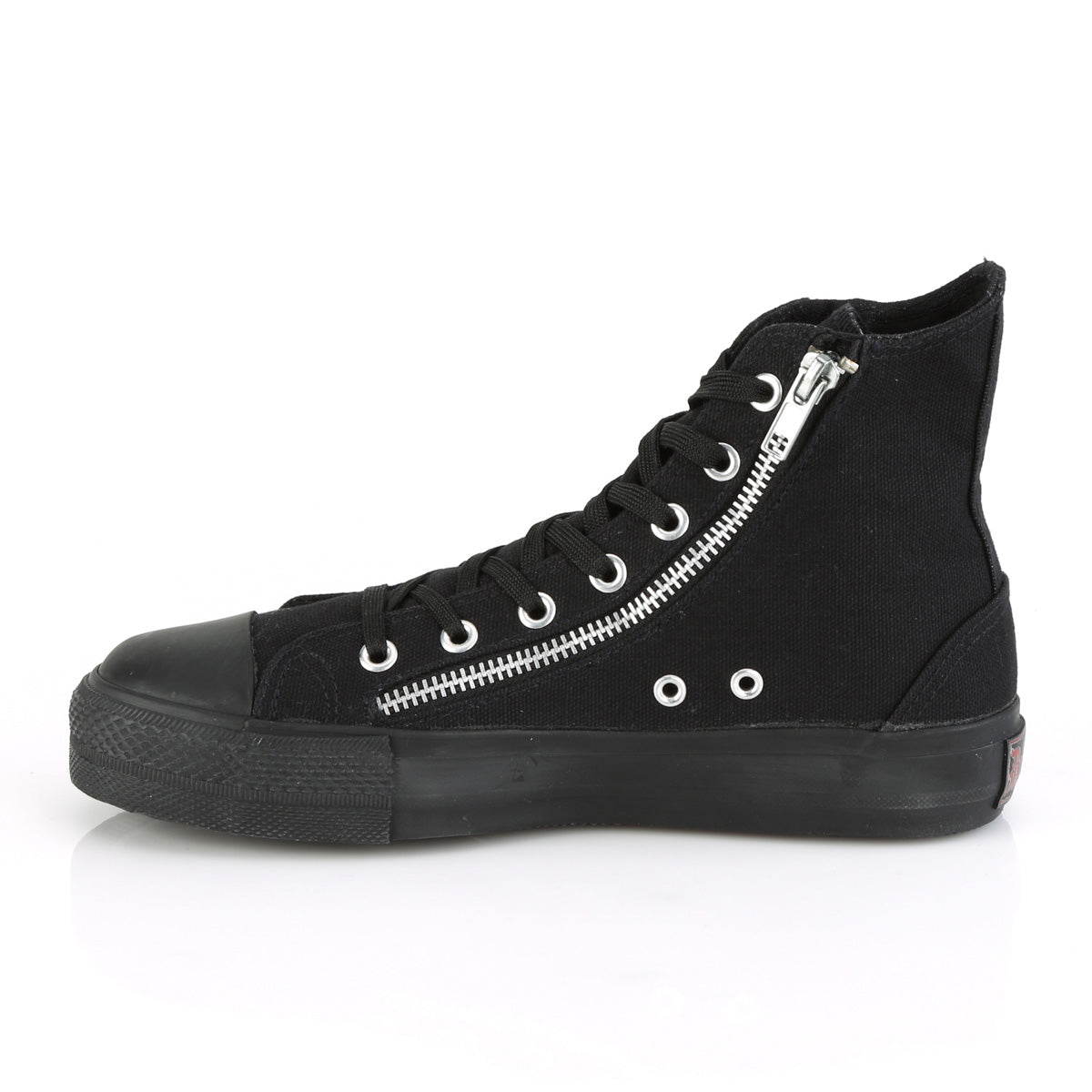 Men Demonia Deviant-106 Sneakers Black Canvas | QDL839674