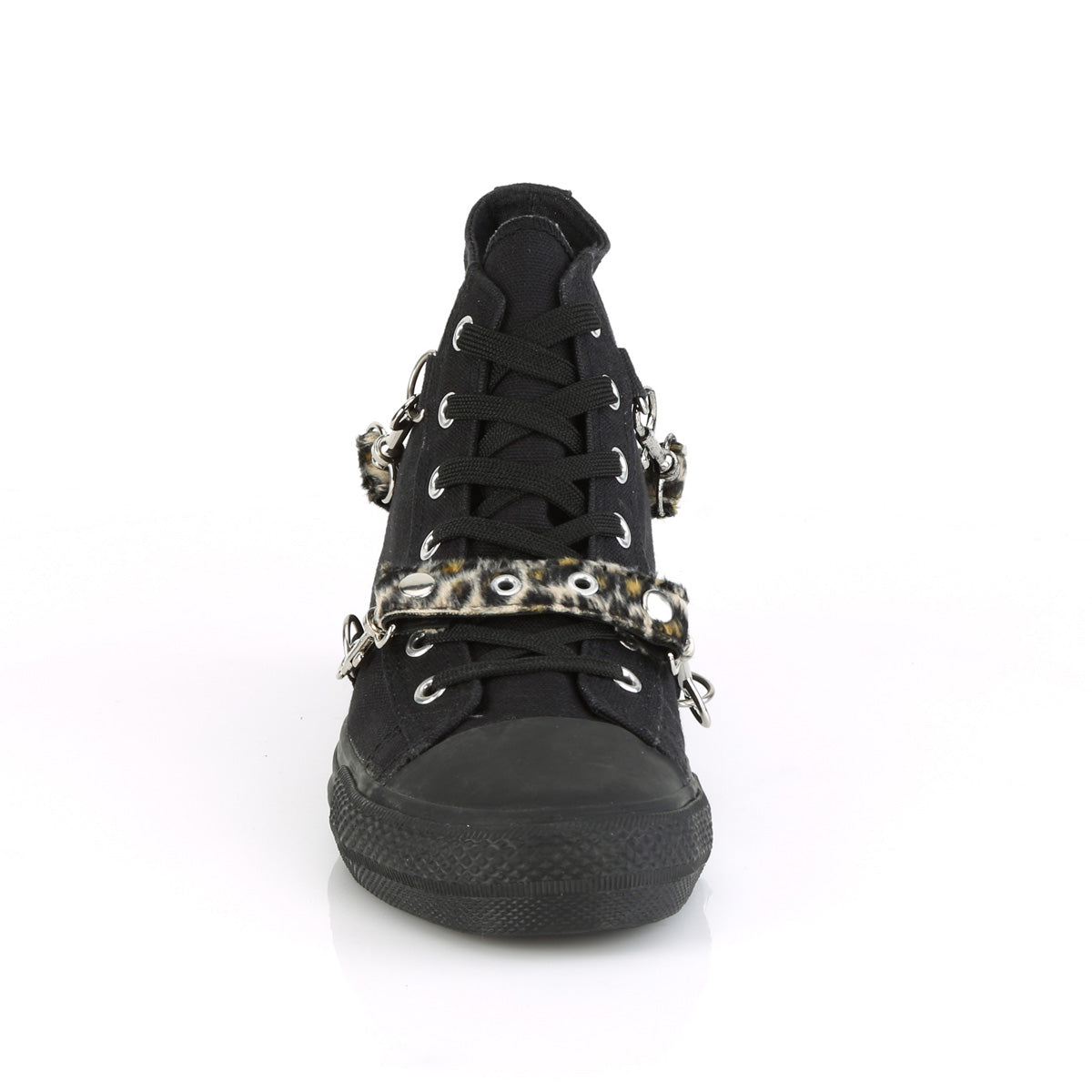 Men Demonia Deviant-107 Sneakers Black Canvas | PJZ594213