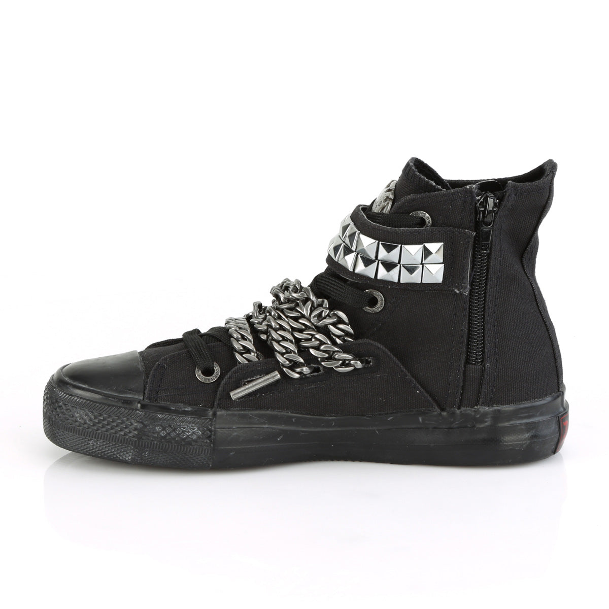 Men Demonia Deviant-110 Sneakers Black Canvas | MYA479031