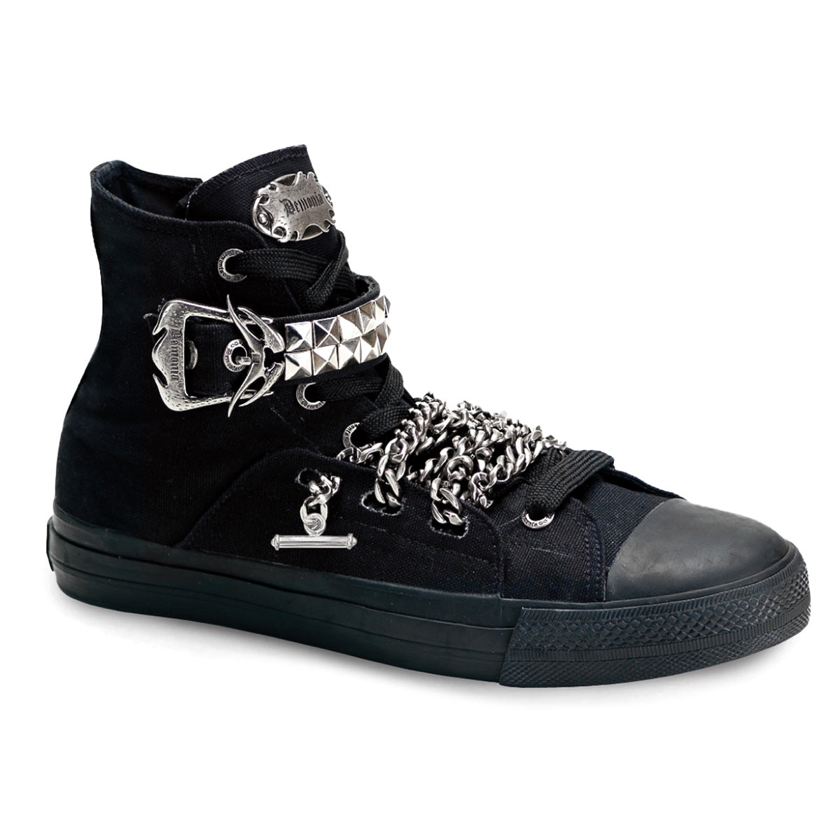 Men Demonia Deviant-110 Sneakers Black Canvas | MYA479031