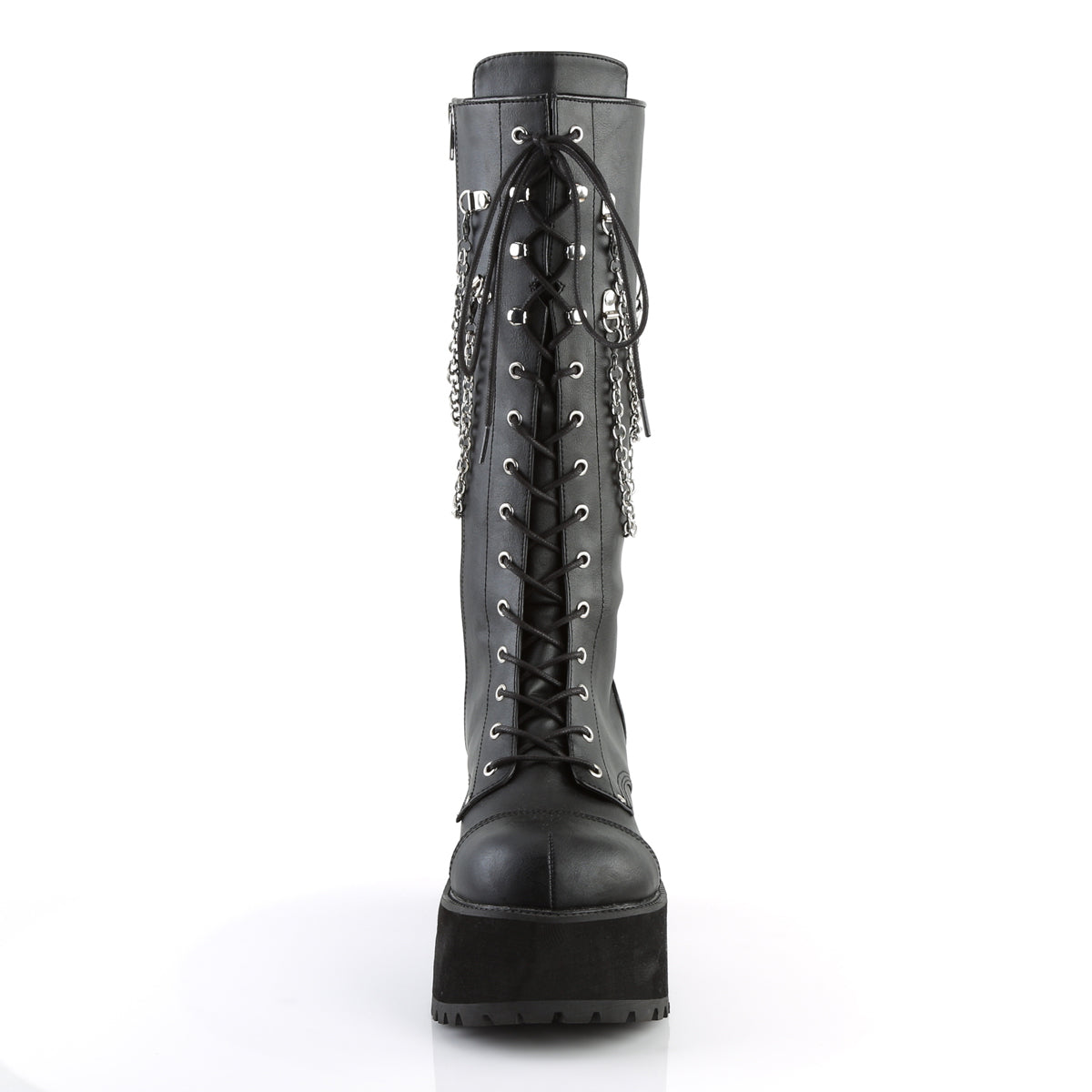 Men Demonia Ranger-303 Knee-high Boots Black Faux Leather | KDN697238