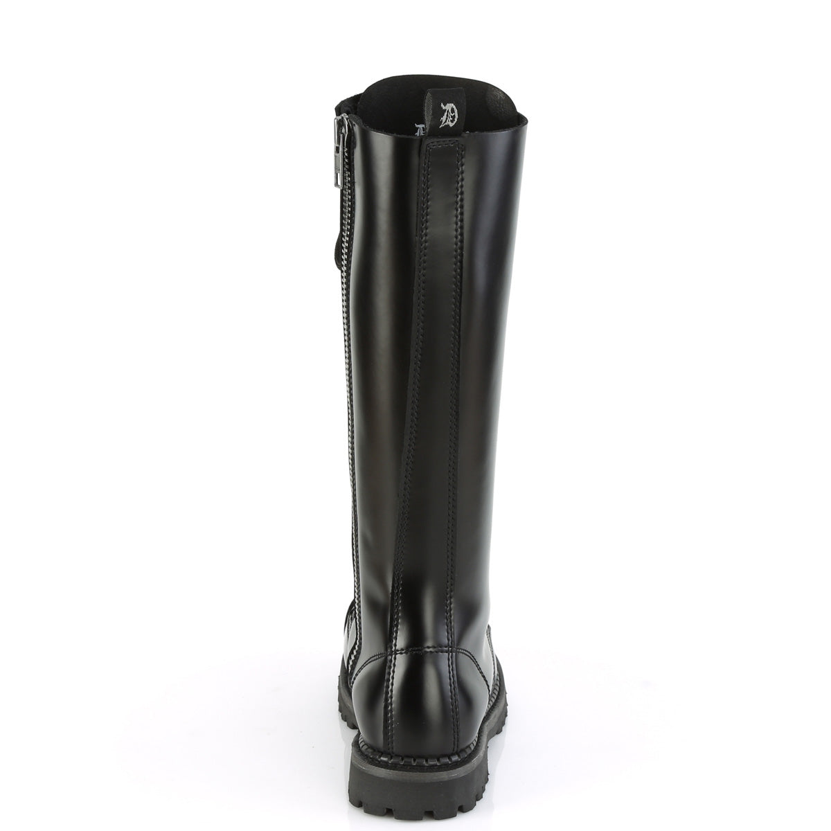 Men Demonia Riot-20 Knee-high Boots Black Leather | CVD619870