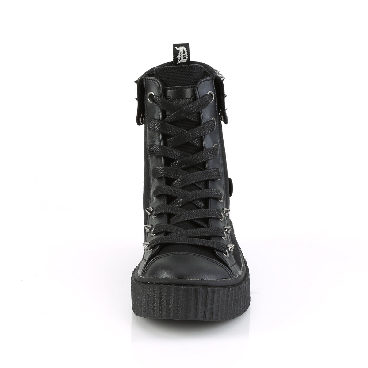 Men Demonia Sneeker-266 Sneakers Black Canvas-Vegan Leather | PBR745123