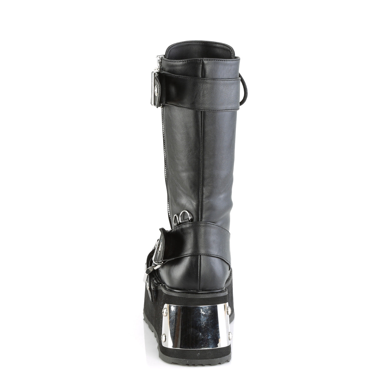 Men Demonia Trashville-250 Knee-high Boots Black Vegan Leather | PZC856732