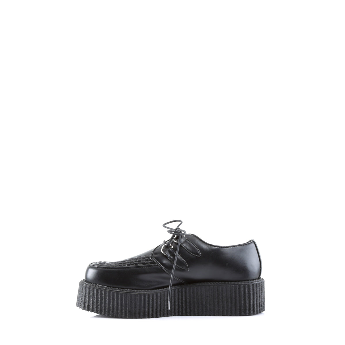 Men Demonia V-CREEPER-502 Creepers Shoes Black Vegan Leather | RLY574012