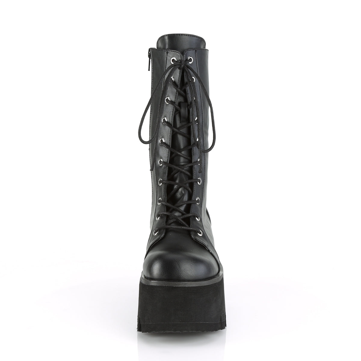 Women's Demonia Ashes-105 Knee-high Boots Black Vegan Leather | BAN902634