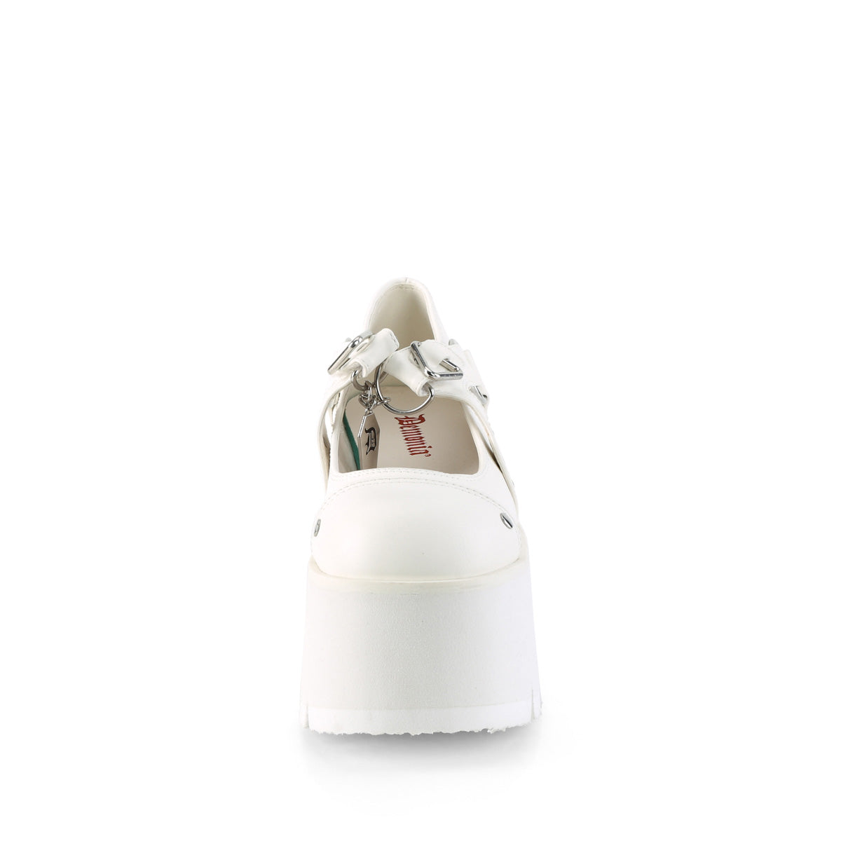 Women's Demonia Ashes-33 Mary Janes White Vegan Leather | BCZ983715