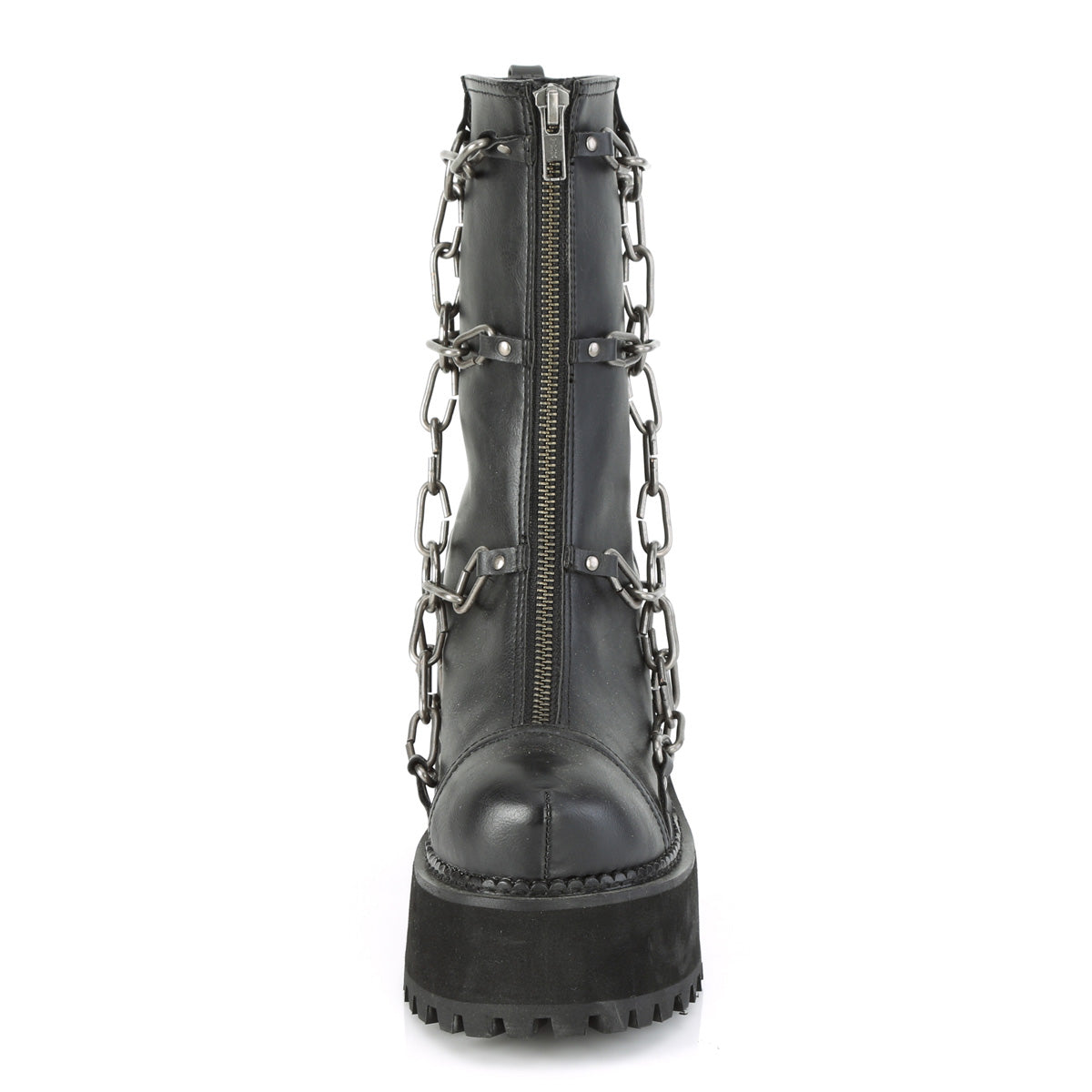 Women's Demonia Assault-66 Platform Boots Black Vegan Leather | IBA916375