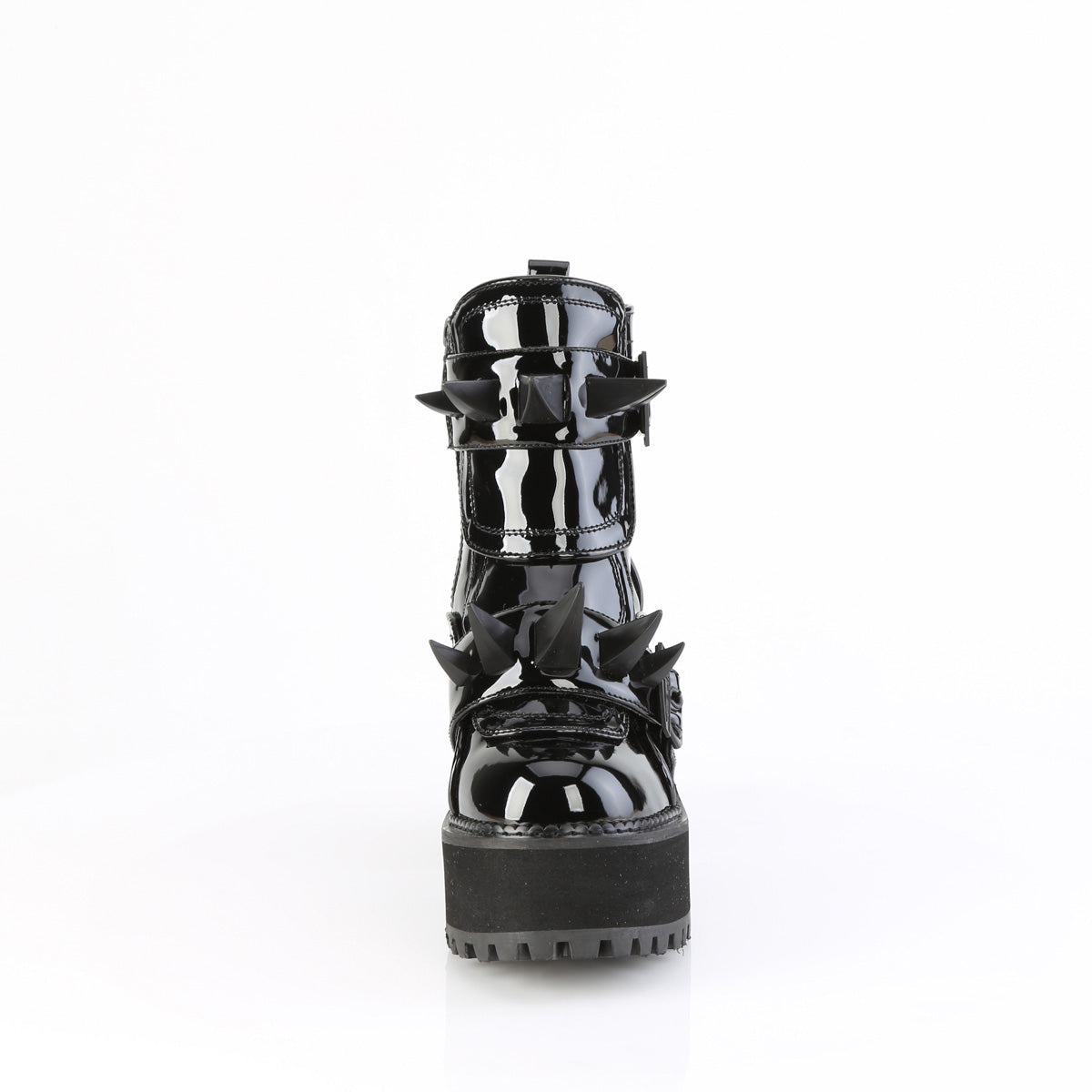 Women's Demonia Assault-72 Platform Boots Black Patent | YJI429751