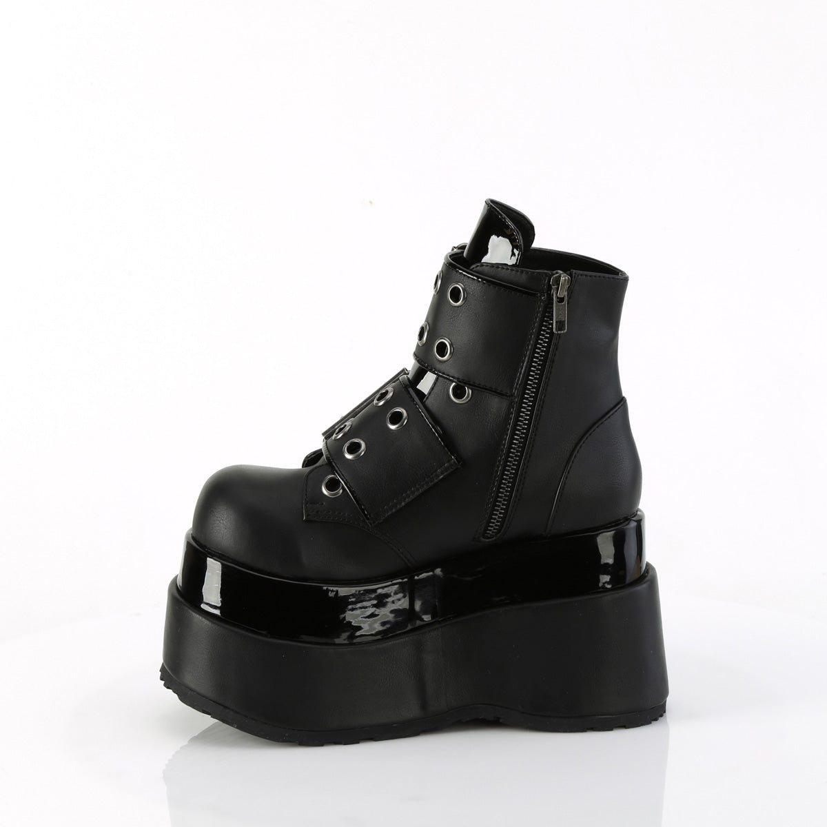 Women's Demonia Bear-104 Platform Boots Black Vegan Leather | CSP270836