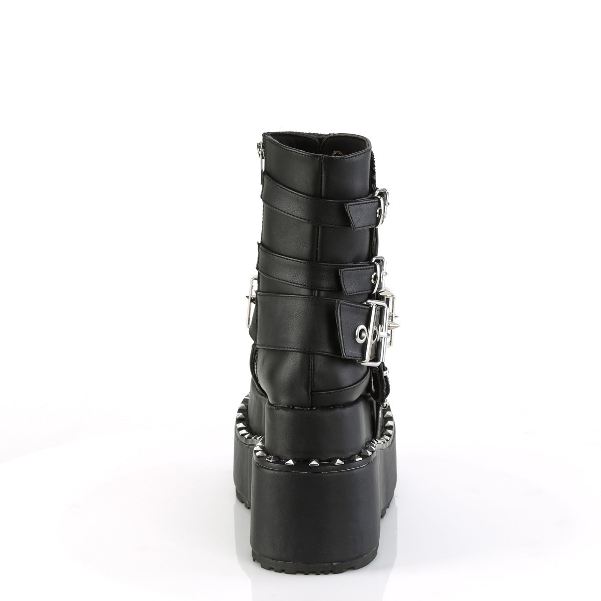 Women's Demonia Bear-150 Platform Boots Black Vegan Leather | FUS716508