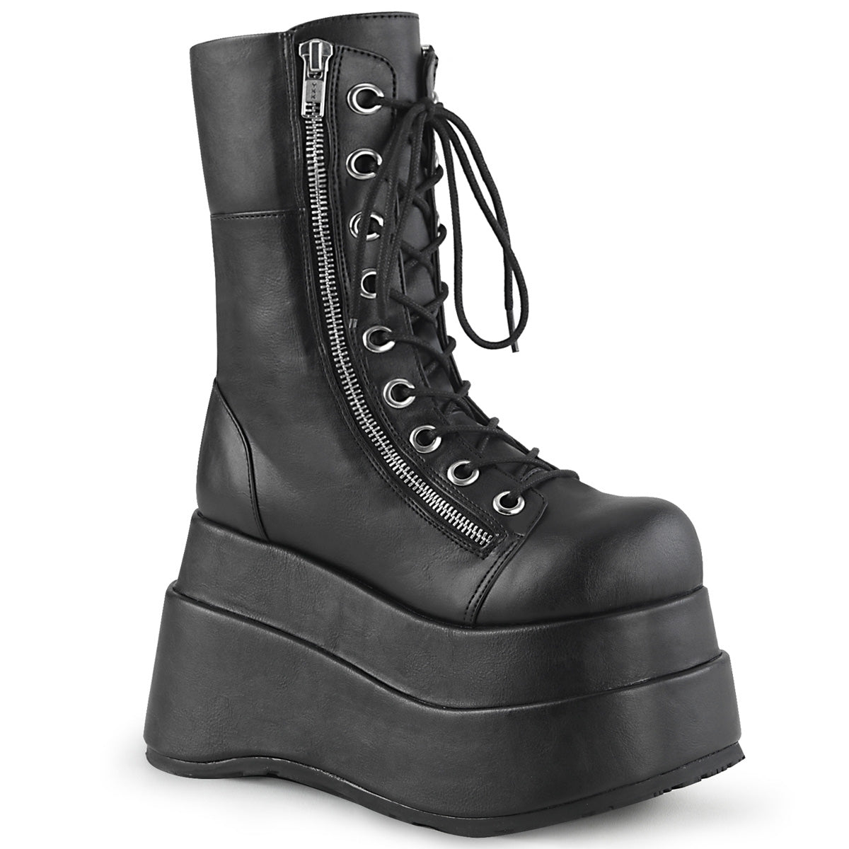 Women\'s Demonia Bear-265 Platform Boots Black Vegan Leather | NYX610529