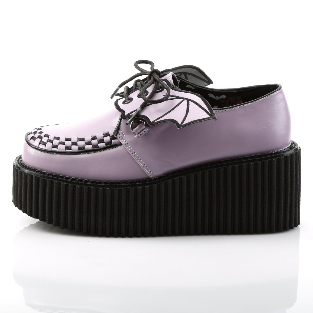 Women's Demonia Creeper-205 Creepers Shoes Lavender Vegan Leather | BZX603517