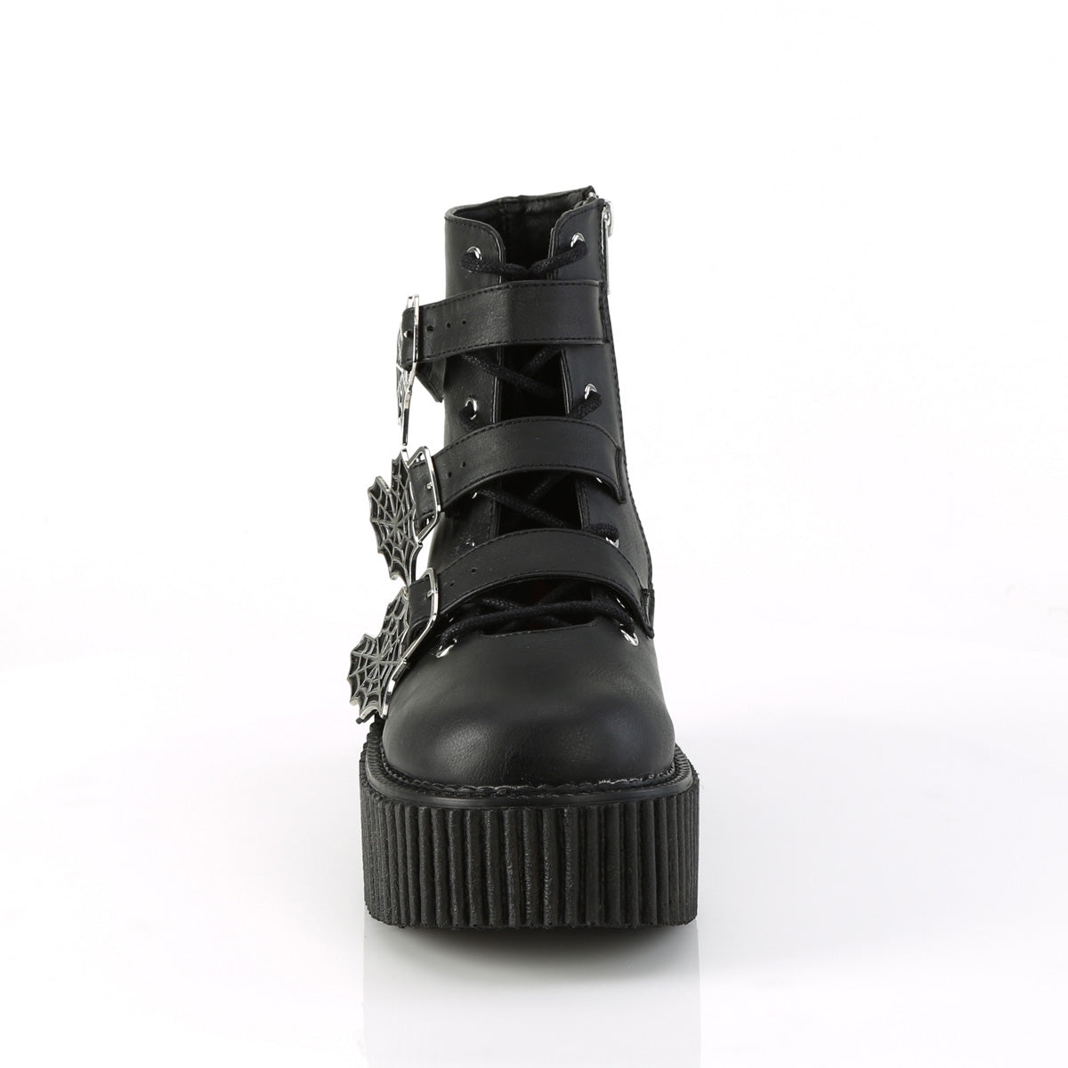 Women's Demonia Creeper-260 Creepers Shoes Black Vegan Leather | OZN413052