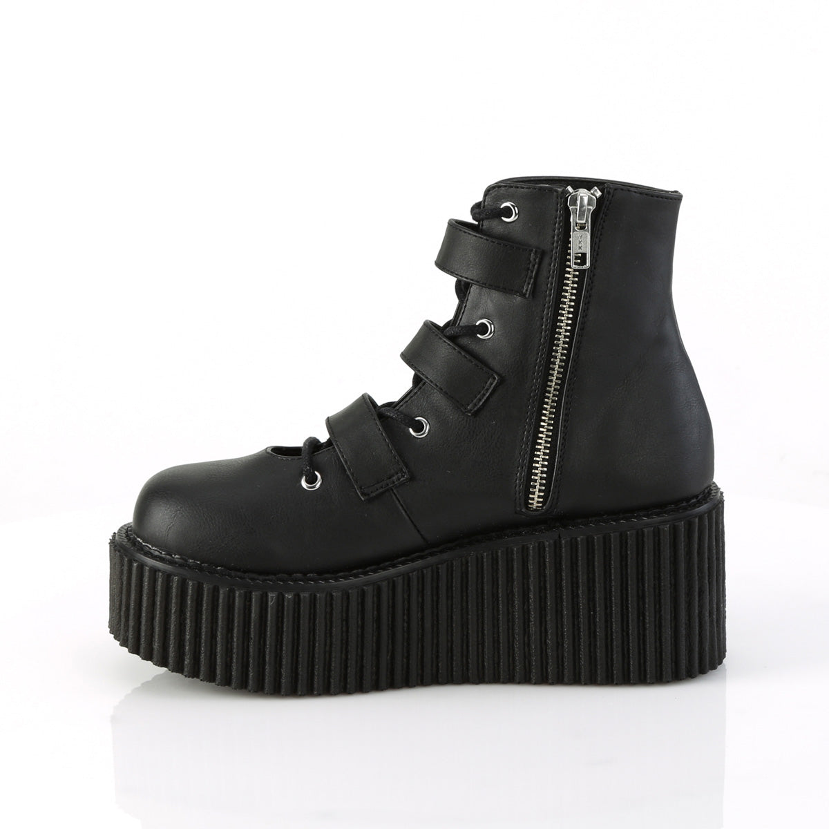 Women's Demonia Creeper-260 Creepers Shoes Black Vegan Leather | OZN413052