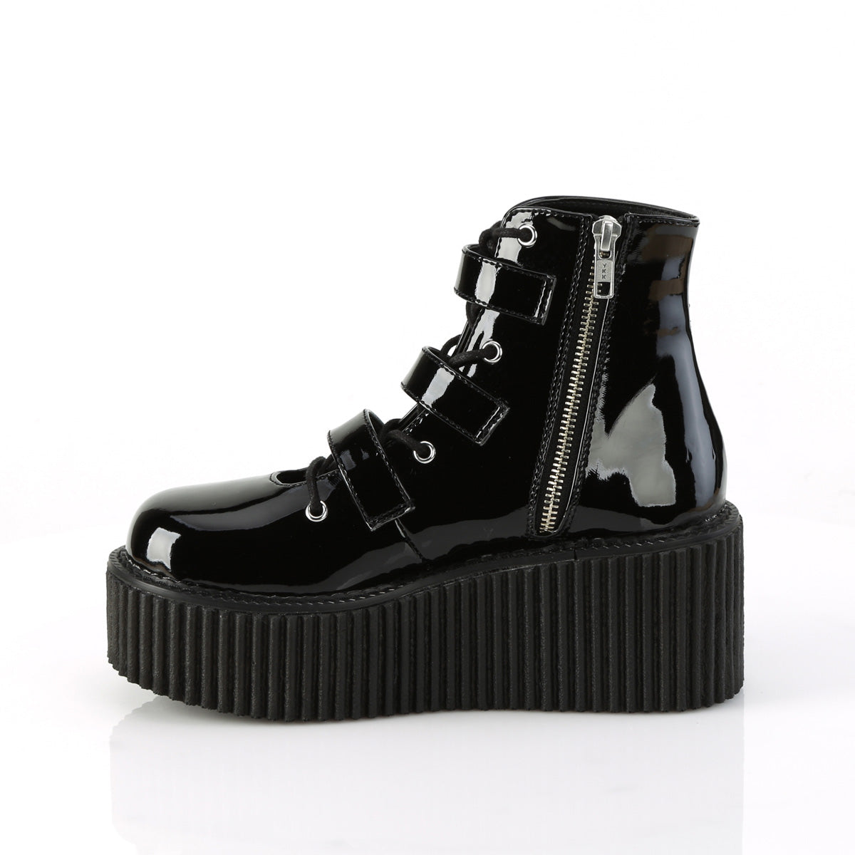 Women's Demonia Creeper-260 Creepers Shoes Black Patent | IRS265408