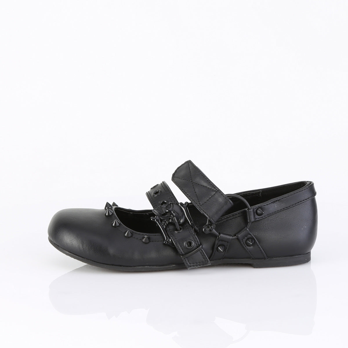 Women's Demonia Daisy-08 Ballet Flats Black Vegan Leather | IUX108542