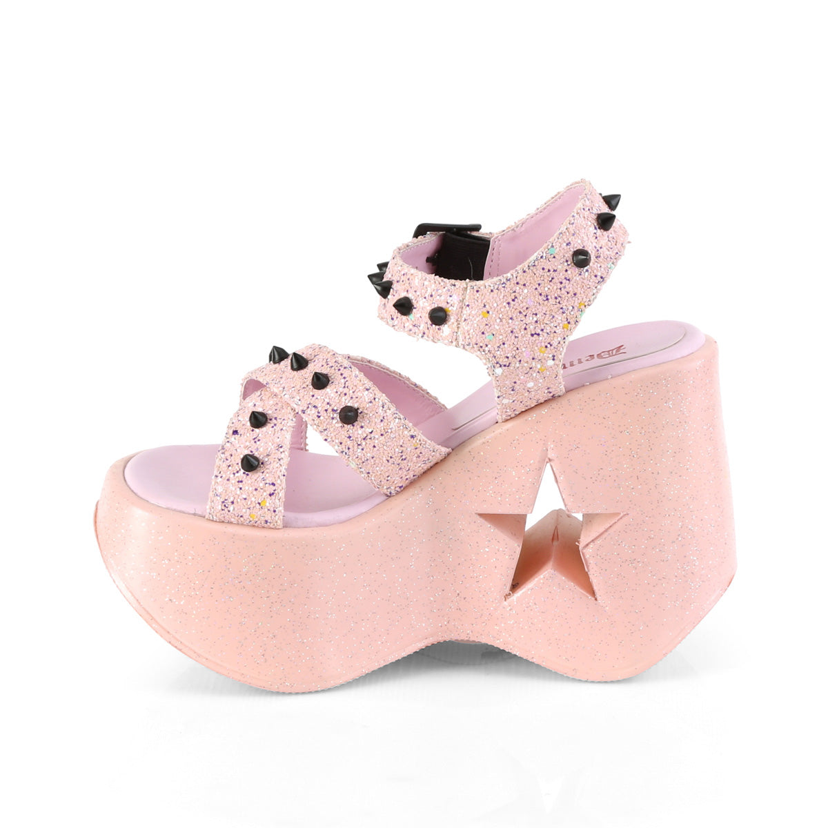 Women's Demonia Dynamite-02 Sandals Baby Pink Glitter | HTM497630