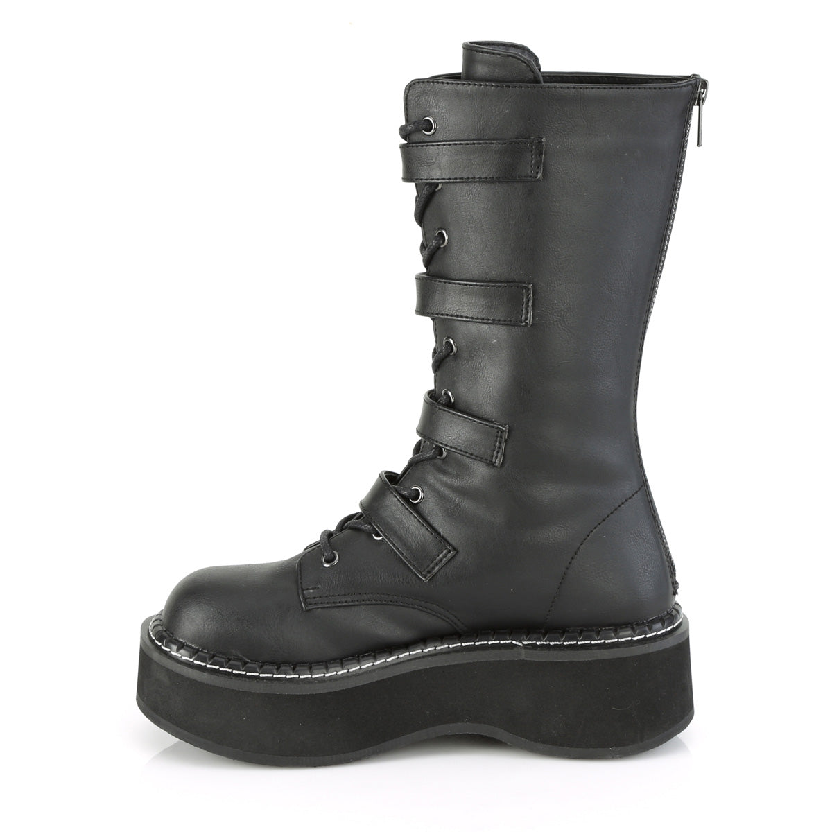 Women's Demonia Emily-322 Knee-high Boots Black Vegan Leather | JKI540376