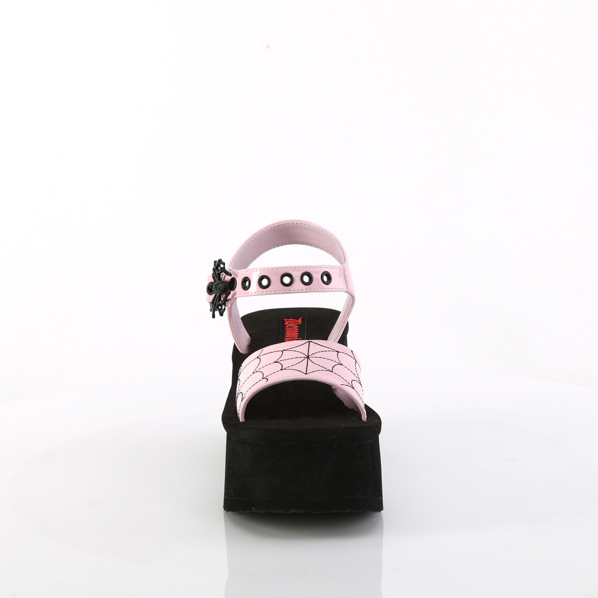 Women's Demonia Funn-10 Sandals Baby Pink Holo Patent | MIU603148