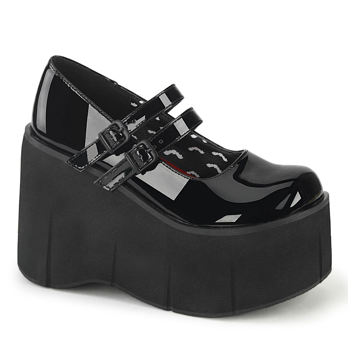 Women\'s Demonia Kera-08 Mary Janes Black Patent | SDU807231