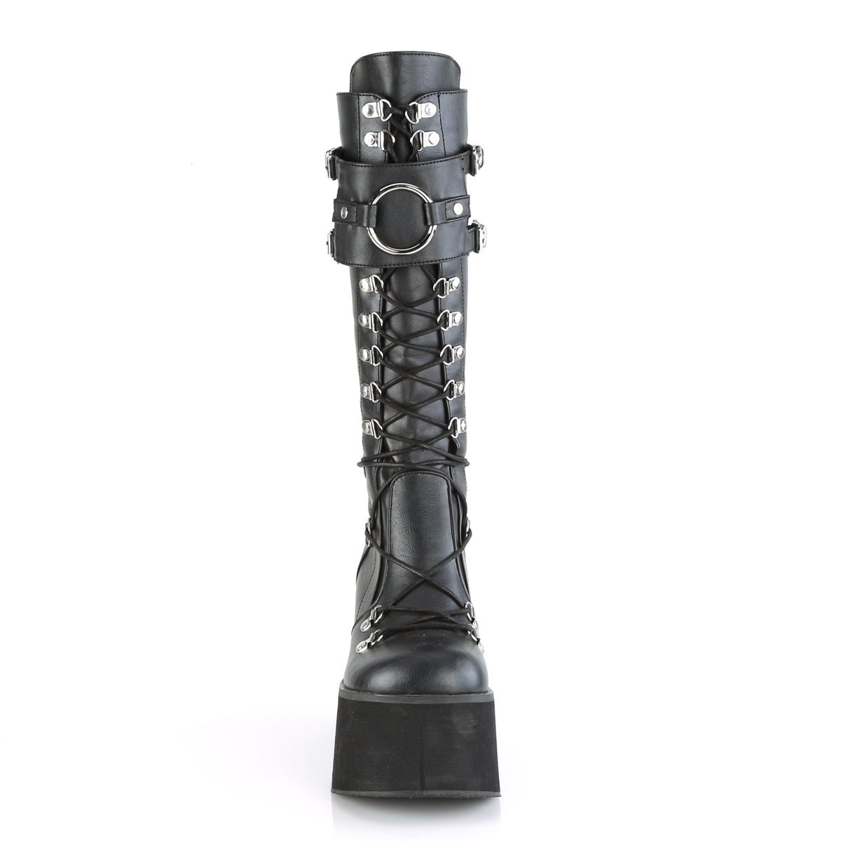 Women's Demonia Kera-200 Knee-high Boots Black Vegan Leather | SJM613748