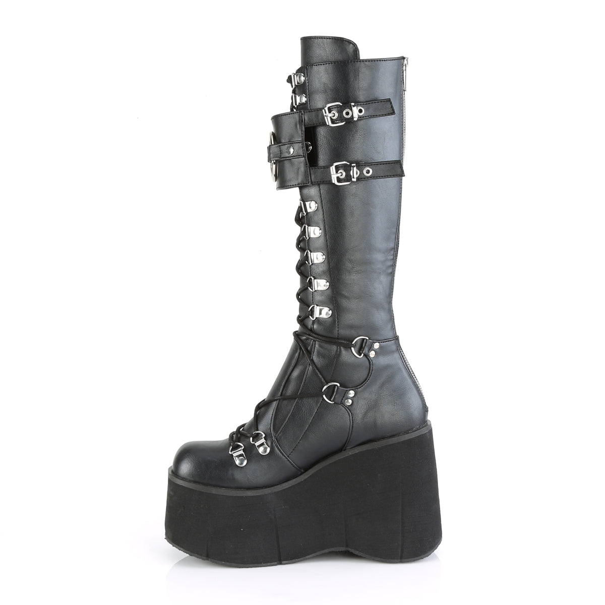 Women's Demonia Kera-200 Knee-high Boots Black Vegan Leather | SJM613748