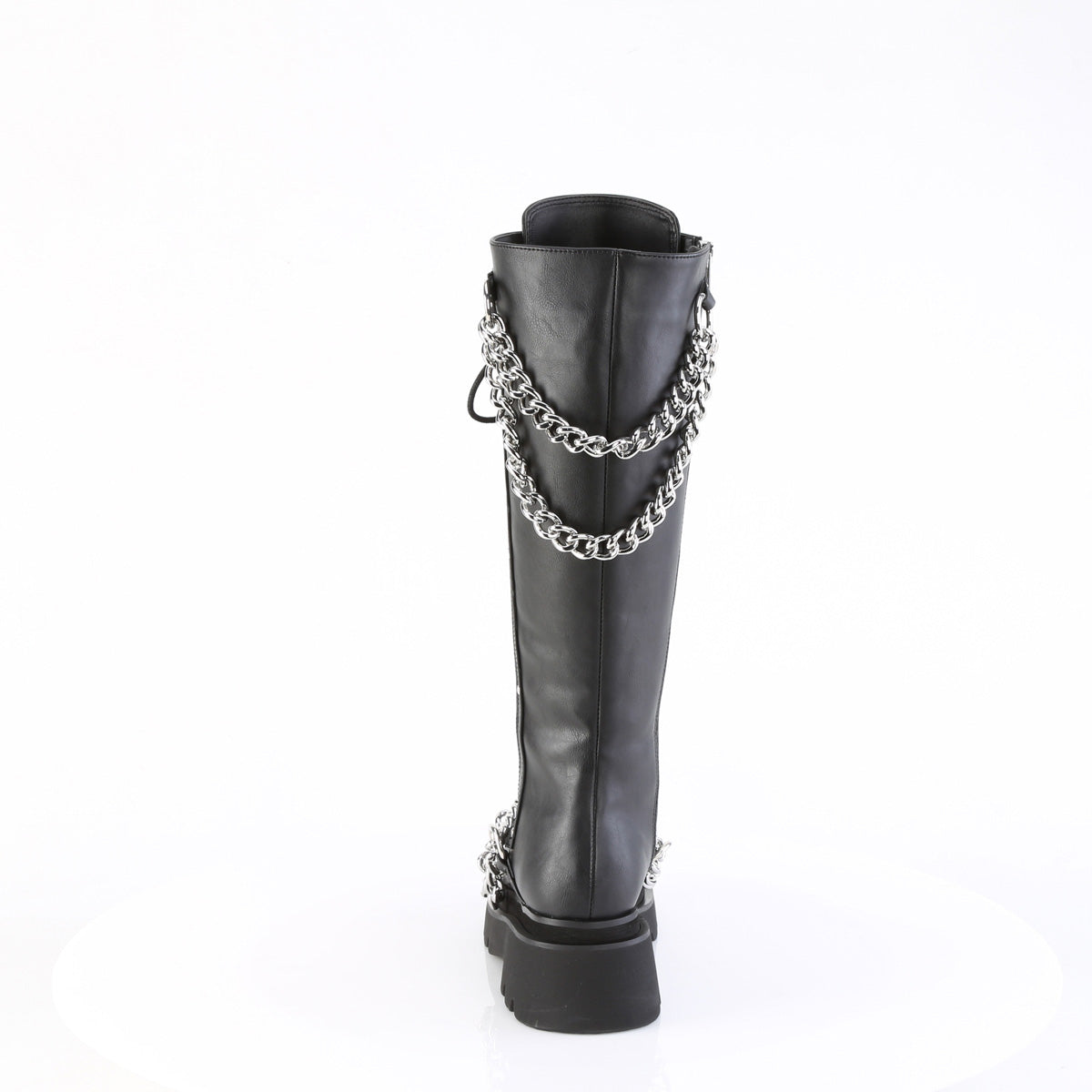 Women's Demonia Renegade-215 Knee-high Boots Black Vegan Leather | OXP849270