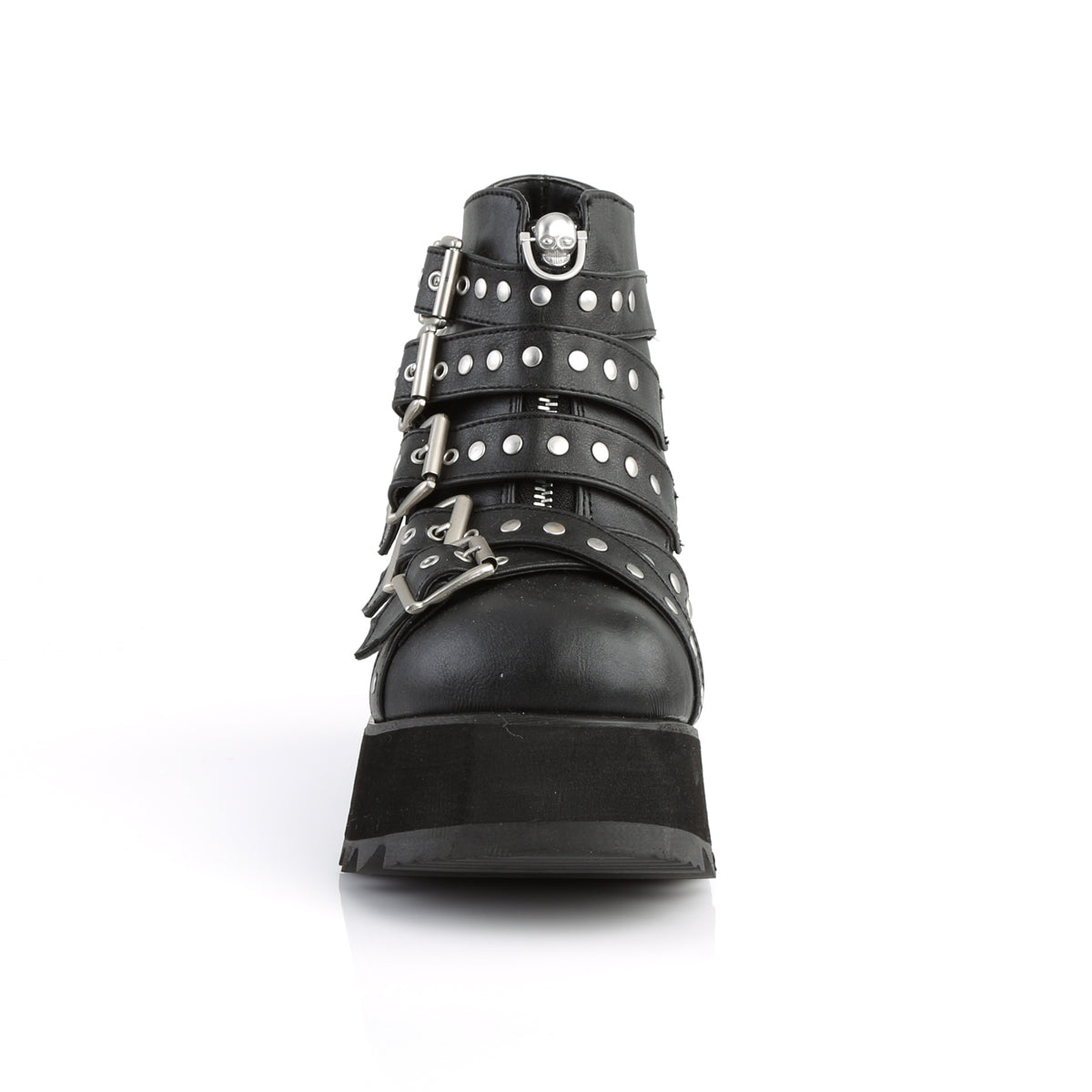 Women's Demonia Scene-30 Platform Boots Black Vegan Leather | ZPL461293