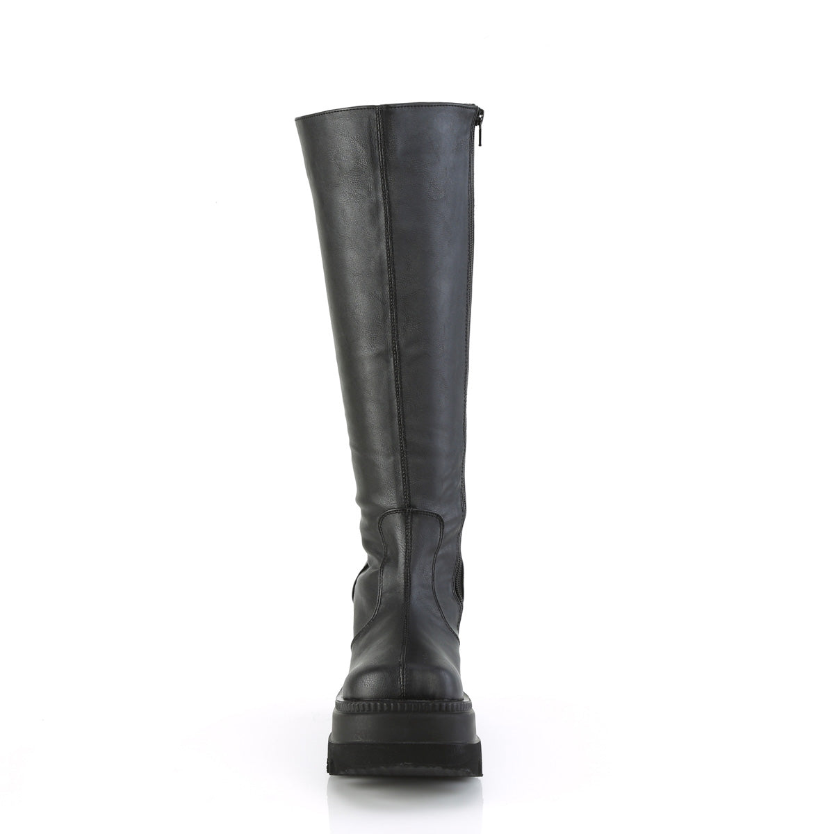 Women's Demonia Shaker-100WC Knee-high Boots Black Vegan Leather | QMP397052