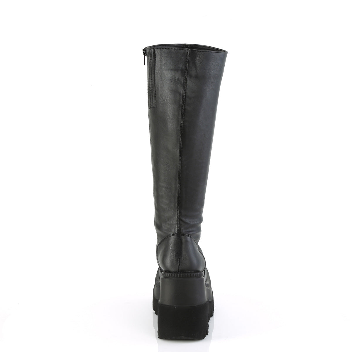 Women's Demonia Shaker-100WC Knee-high Boots Black Vegan Leather | QMP397052