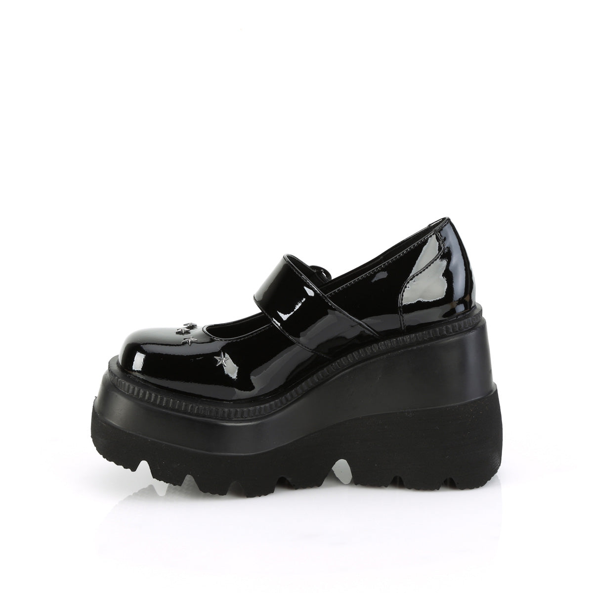 Women's Demonia Shaker-23 Mary Janes Black Patent | XFW028965