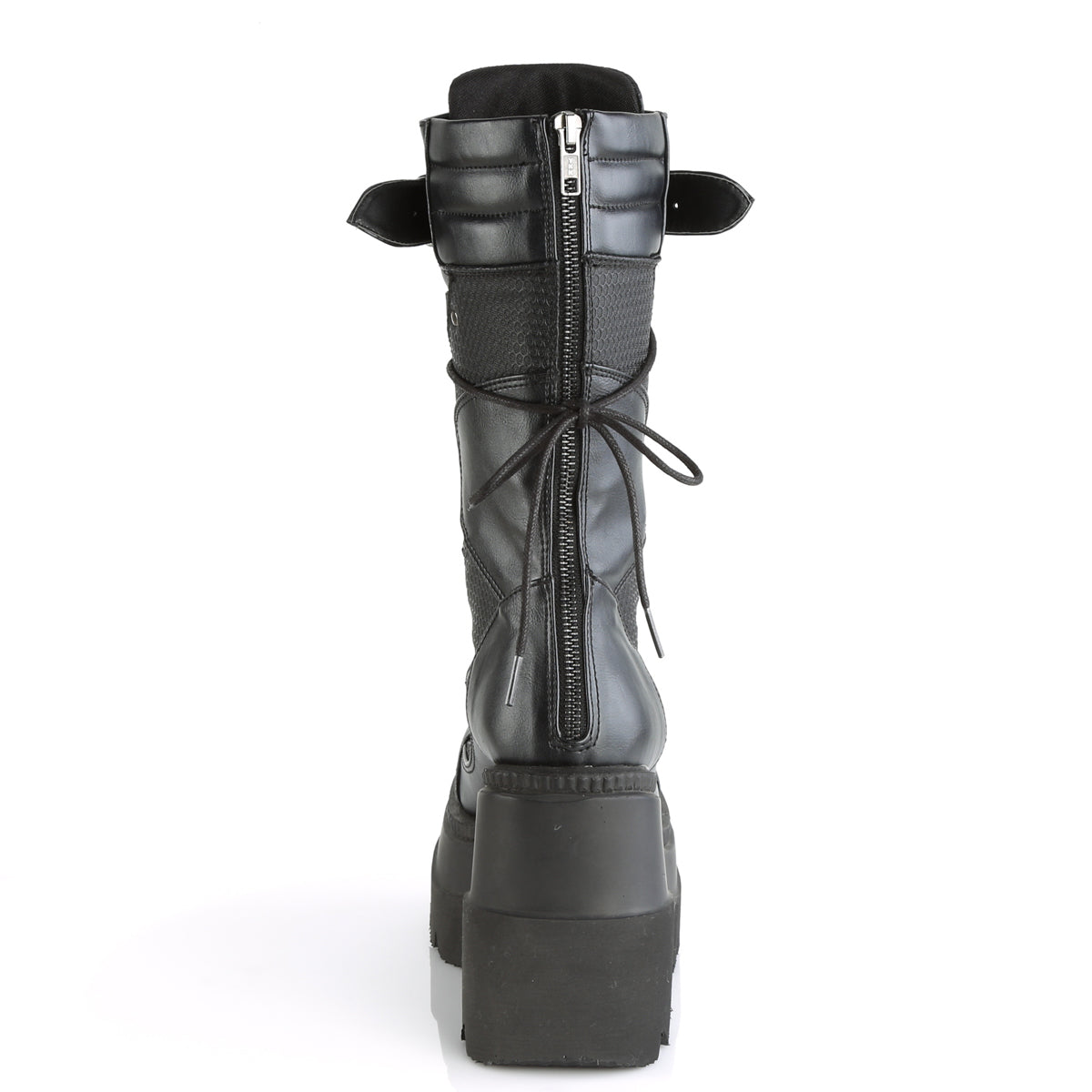 Women's Demonia Shaker-70 Knee-high Boots Black Vegan Leather | GLP028537