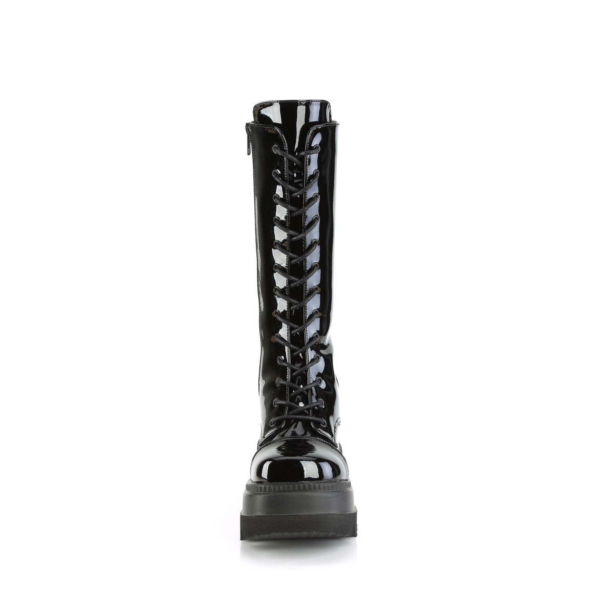 Women's Demonia Shaker-72 Knee-high Boots Black Patent | DTU860495