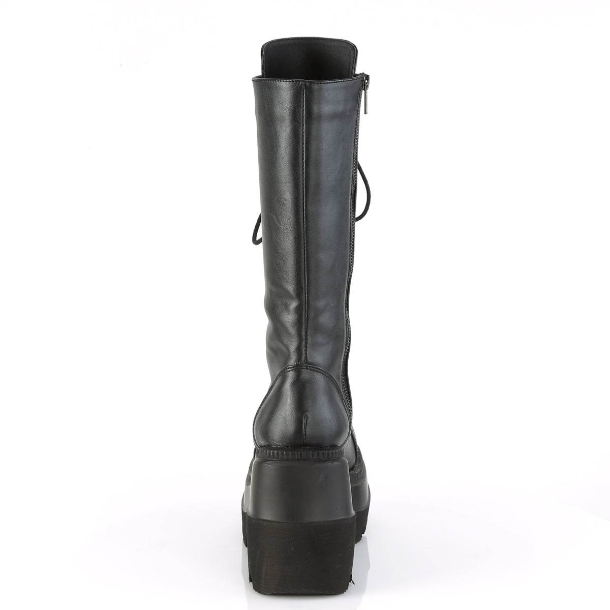 Women's Demonia Shaker-72 Knee-high Boots Black Vegan Leather | XNF174856