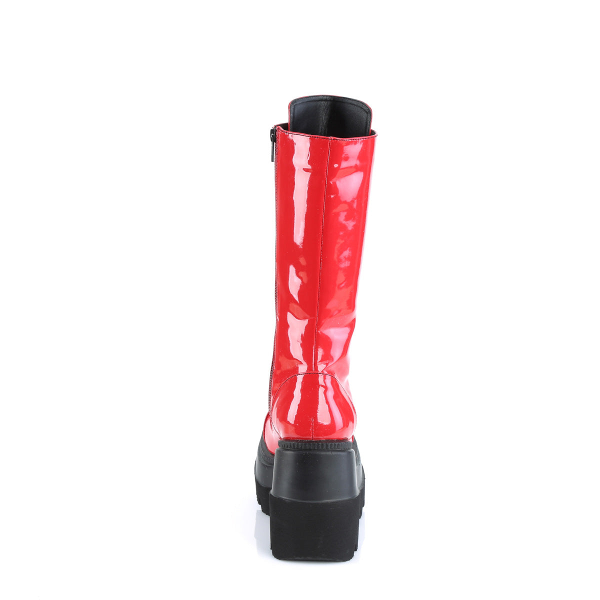 Women's Demonia Shaker-72 Knee-high Boots Red Patent | LUQ862904